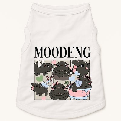 Vintage Moo Deng Bootleg Rap I Love Moo Deng Hippo Lover Doggie Tank