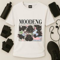 Vintage Moo Deng Bootleg Rap I Love Moo Deng Hippo Lover Performance Shirt