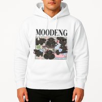 Vintage Moo Deng Bootleg Rap I Love Moo Deng Hippo Lover Hoodie