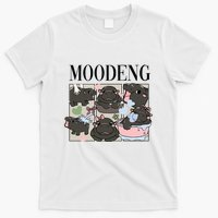 Vintage Moo Deng Bootleg Rap I Love Moo Deng Hippo Lover T-Shirt