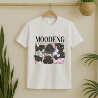 Vintage Moo Deng Bootleg Rap I Love Moo Deng Hippo Lover T-Shirt