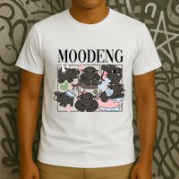 Vintage Moo Deng Bootleg Rap I Love Moo Deng Hippo Lover T-Shirt