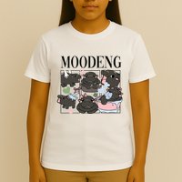 Vintage Moo Deng Bootleg Rap I Love Moo Deng Hippo Lover T-Shirt