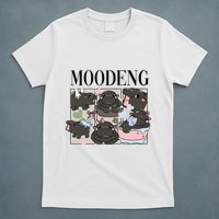 Vintage Moo Deng Bootleg Rap I Love Moo Deng Hippo Lover T-Shirt