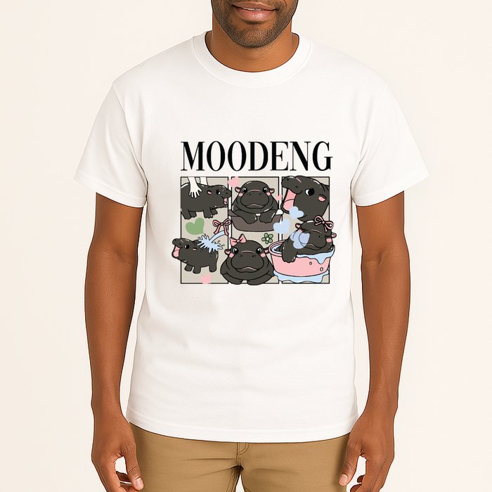 Vintage Moo Deng Bootleg Rap I Love Moo Deng Hippo Lover Tall T-Shirt