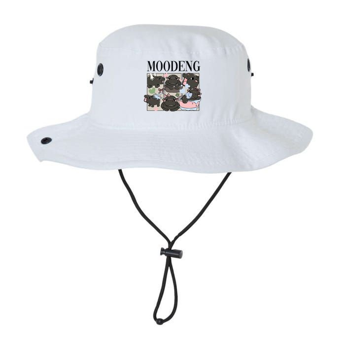 Vintage Moo Deng Bootleg Rap I Love Moo Deng Hippo Lover Bucket Hat