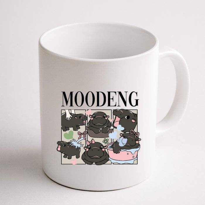 Vintage Moo Deng Bootleg Rap I Love Moo Deng Hippo Lover Mug