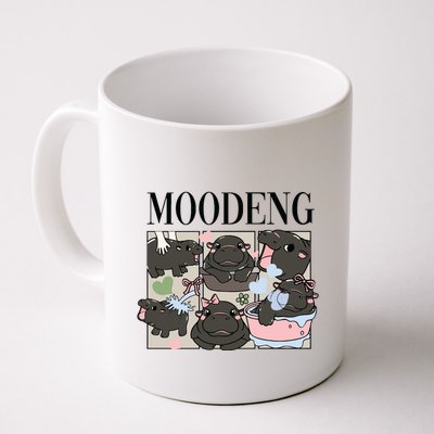 Vintage Moo Deng Bootleg Rap I Love Moo Deng Hippo Lover Mug