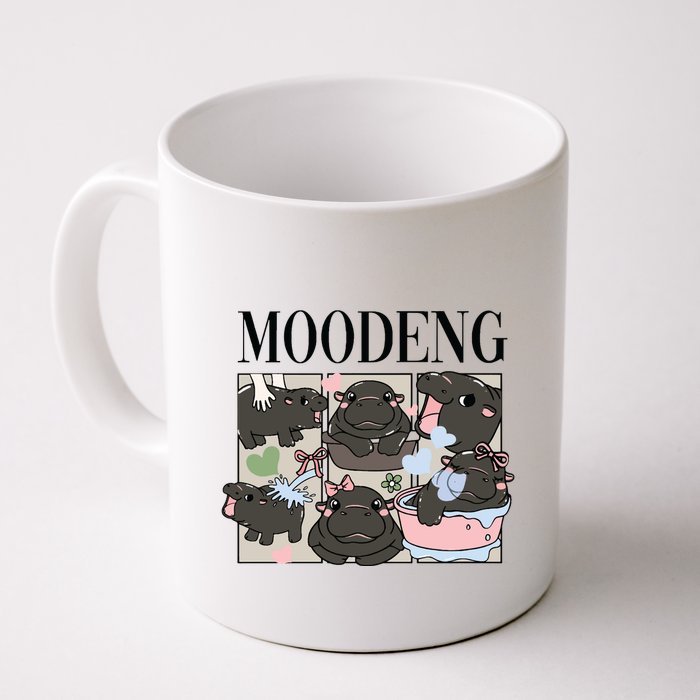 Vintage Moo Deng Bootleg Rap I Love Moo Deng Hippo Lover Mug