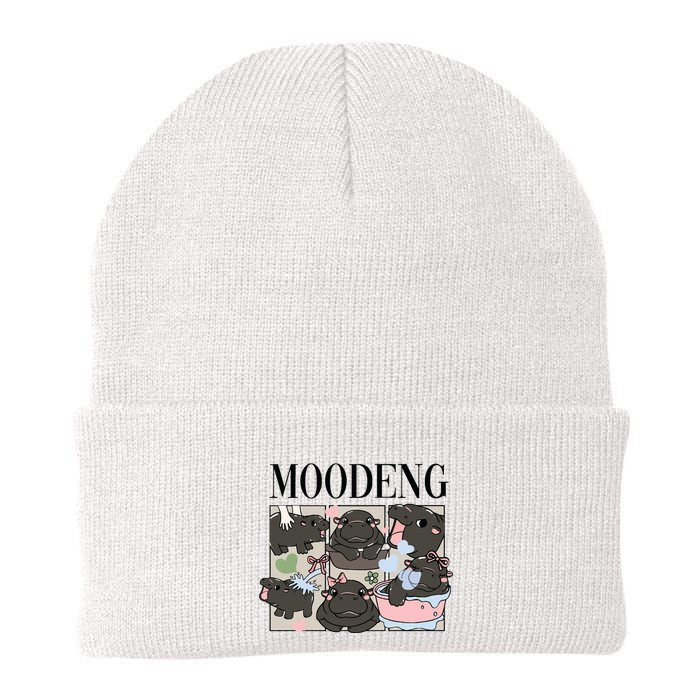 Vintage Moo Deng Bootleg Rap I Love Moo Deng Hippo Lover Beanie