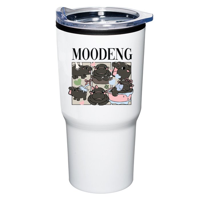 Vintage Moo Deng Bootleg Rap I Love Moo Deng Hippo Lover Tumbler