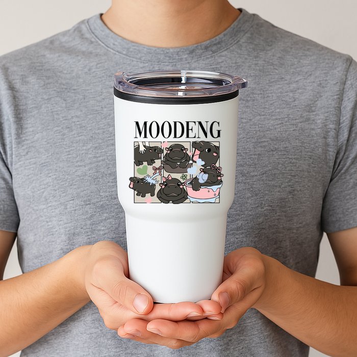 Vintage Moo Deng Bootleg Rap I Love Moo Deng Hippo Lover Tumbler