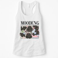 Vintage Moo Deng Bootleg Rap I Love Moo Deng Hippo Lover Womens Tank Top