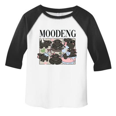 Vintage Moo Deng Bootleg Rap I Love Moo Deng Hippo Lover Toddler Fine Jersey T-Shirt