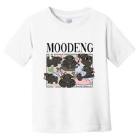 Vintage Moo Deng Bootleg Rap I Love Moo Deng Hippo Lover Toddler T-Shirt