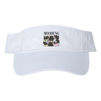Vintage Moo Deng Bootleg Rap I Love Moo Deng Hippo Lover Visor