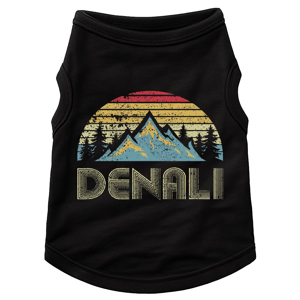 Vintage Mt. Denali National Park Alaska Mountain Doggie Tank