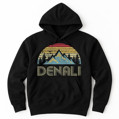 Vintage Mt. Denali National Park Alaska Mountain Hoodie