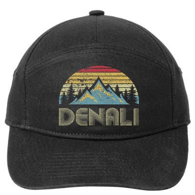 Vintage Mt. Denali National Park Alaska Mountain 7-Panel Snapback Hat