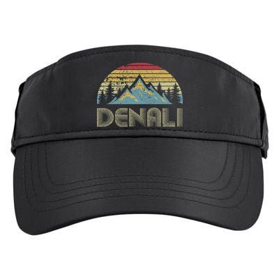 Vintage Mt. Denali National Park Alaska Mountain Adult Drive Performance Visor