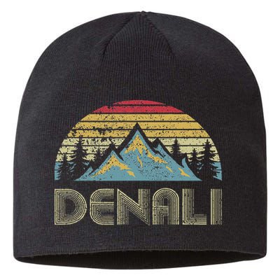 Vintage Mt. Denali National Park Alaska Mountain Sustainable Beanie