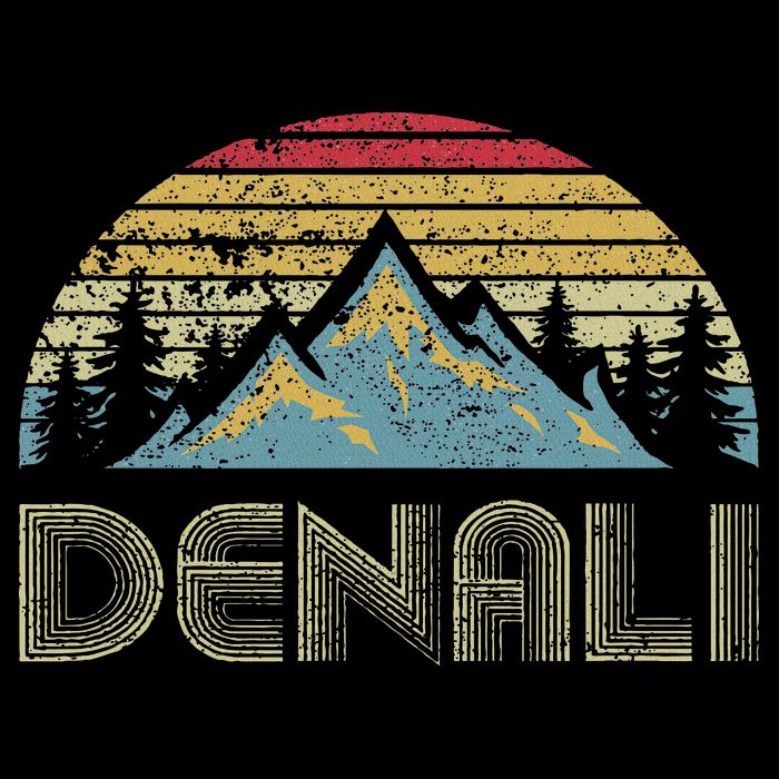 Vintage Mt. Denali National Park Alaska Mountain Poster
