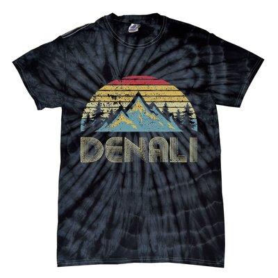 Vintage Mt. Denali National Park Alaska Mountain Tie-Dye T-Shirt