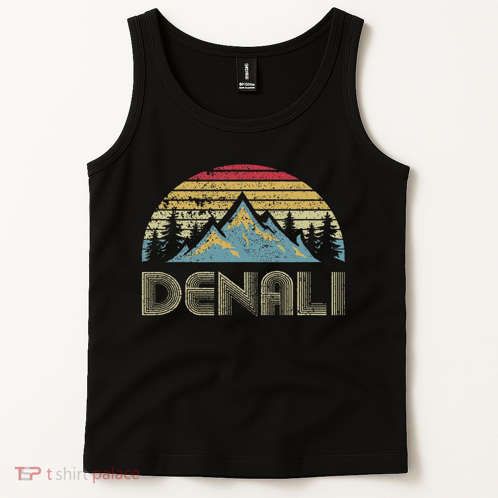 Vintage Mt. Denali National Park Alaska Mountain Tank Top