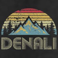 Vintage Mt. Denali National Park Alaska Mountain Golf Towel