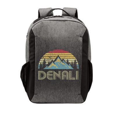 Vintage Mt. Denali National Park Alaska Mountain Vector Backpack