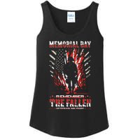 Vintage Memorial Day Remember The Fallen Veteran Military Ladies Essential Tank