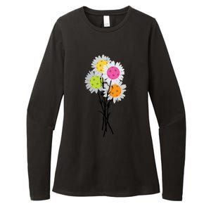 ValentineS MotherS Day Pickleball Flower Bouquet Pretty Gift Womens CVC Long Sleeve Shirt