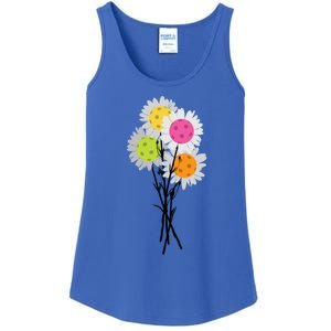 ValentineS MotherS Day Pickleball Flower Bouquet Pretty Gift Ladies Essential Tank