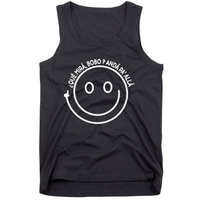 Viral Meme Design Qué Miras Bobo Qué Mira Bobo Tank Top