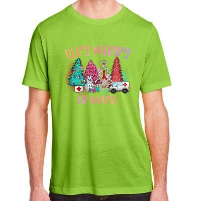 Very Merry Er Nurse Christmas Tree Emergency Room Nurse Xmas Meaningful Gift Adult ChromaSoft Performance T-Shirt