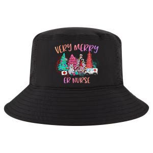 Very Merry Er Nurse Christmas Tree Emergency Room Nurse Xmas Meaningful Gift Cool Comfort Performance Bucket Hat