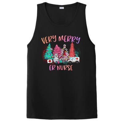 Very Merry Er Nurse Christmas Tree Emergency Room Nurse Xmas Meaningful Gift PosiCharge Competitor Tank