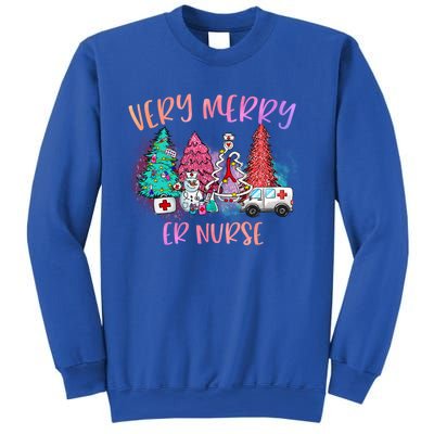 Very Merry Er Nurse Christmas Tree Emergency Room Nurse Xmas Meaningful Gift Sweatshirt