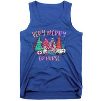 Very Merry Er Nurse Christmas Tree Emergency Room Nurse Xmas Meaningful Gift Tank Top