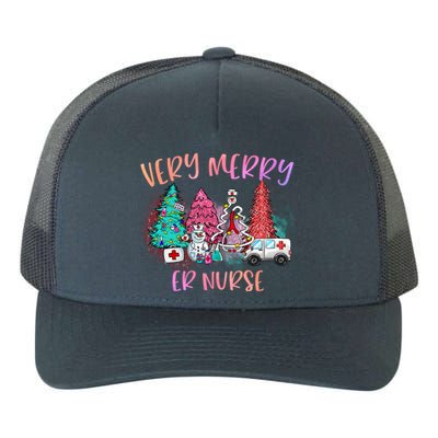 Very Merry Er Nurse Christmas Tree Emergency Room Nurse Xmas Meaningful Gift Yupoong Adult 5-Panel Trucker Hat