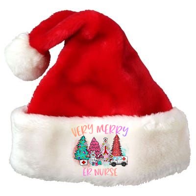 Very Merry Er Nurse Christmas Tree Emergency Room Nurse Xmas Meaningful Gift Premium Christmas Santa Hat