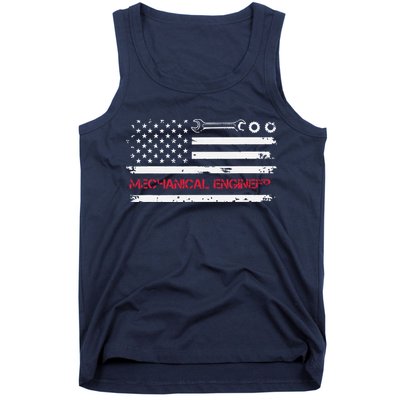 Vintage Mechanical Engineer American Flag Engineering Tank Top