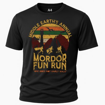 Vintage Middle Earth'S Annual Mordor Fun Run One Does Not Simply Walk Performance Shirt