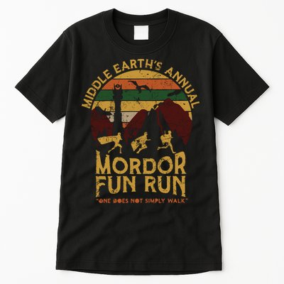 Vintage Middle Earth'S Annual Mordor Fun Run One Does Not Simply Walk Tall T-Shirt