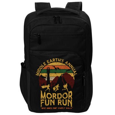 Vintage Middle Earth'S Annual Mordor Fun Run One Does Not Simply Walk Impact Tech Backpack