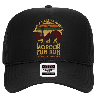 Vintage Middle Earth'S Annual Mordor Fun Run One Does Not Simply Walk Trucker Hat