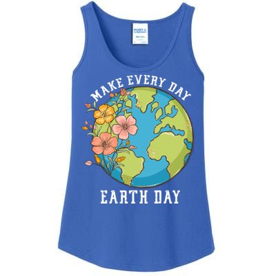 Vintage Make Everyday Earth Day Great Gift Ladies Essential Tank