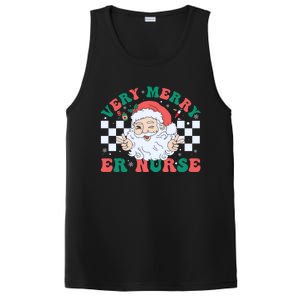 Very Merry Er Nurse Santa Christmas Retro Xmas Nursing Great Gift PosiCharge Competitor Tank