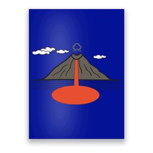 Volcano Magma Earth Crust Funny Gift Poster