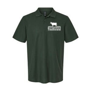 Vegetarians My Food Shits On Your Food Softstyle Adult Sport Polo